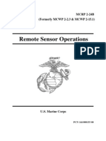 US Marine Corps - Remote Sensor Operations MCRP 2-24B