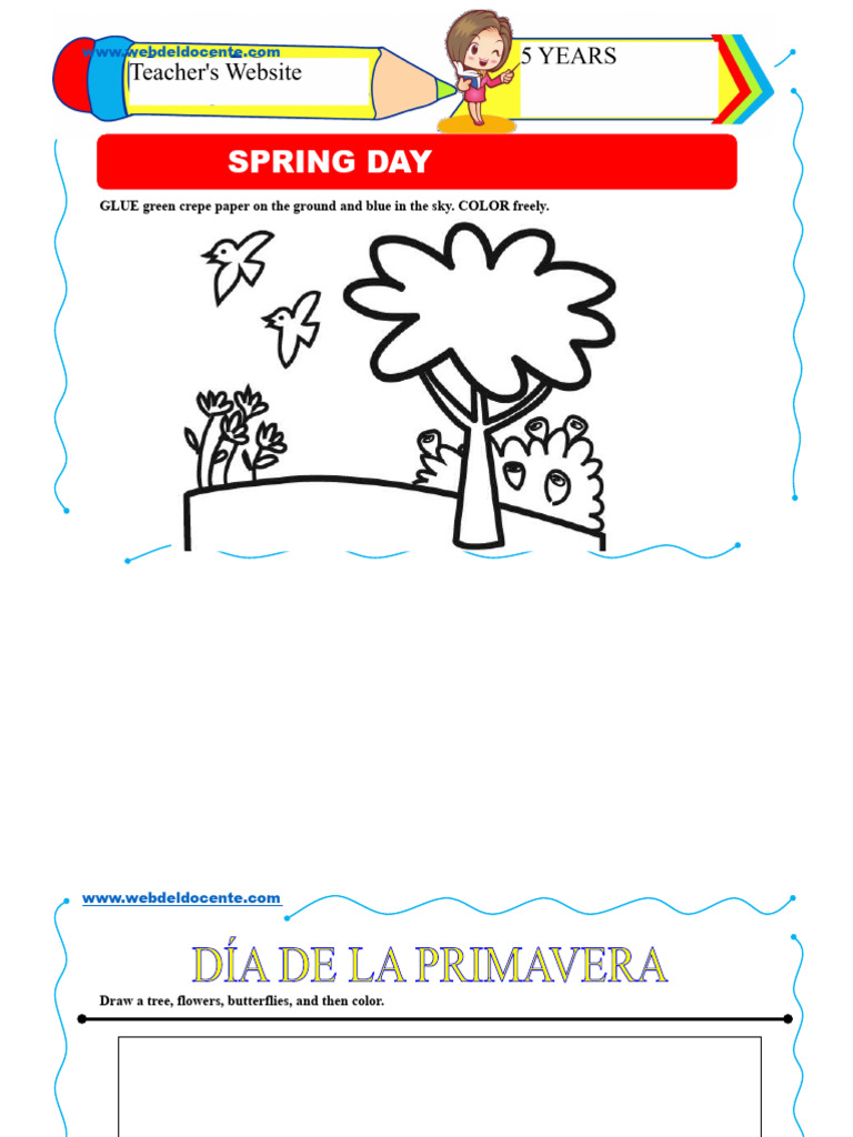 Spring Day For 5-Year-Old Children | PDF