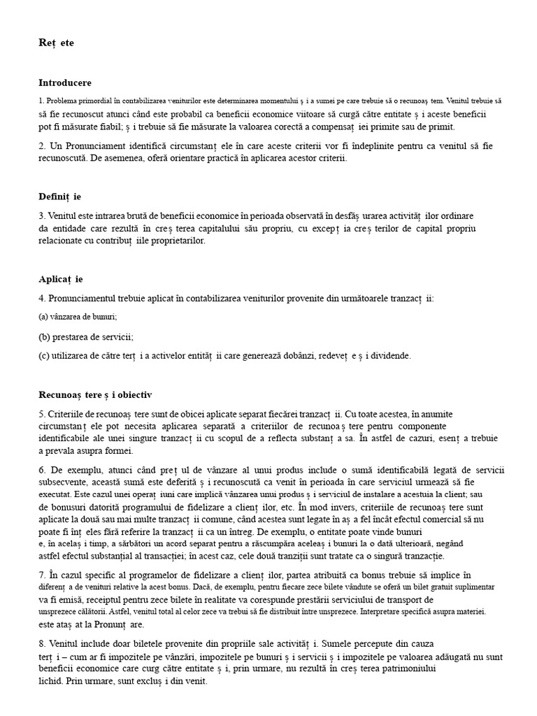Contabilitate - Venituri | PDF