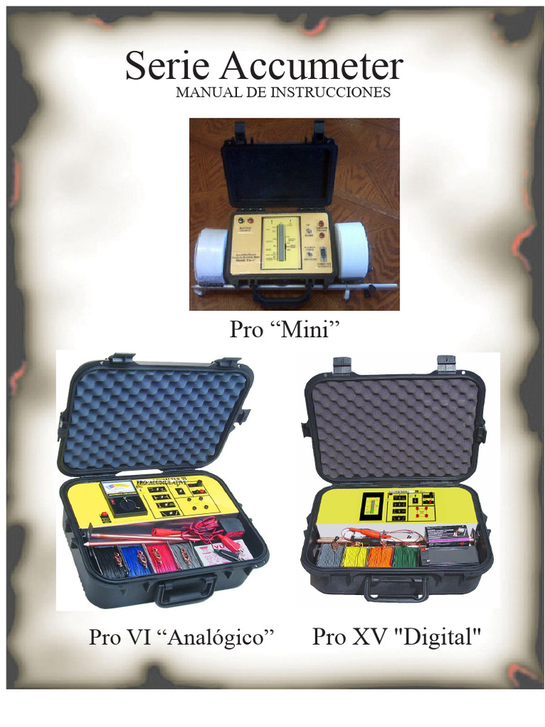 Manual de Instrucciones de La Serie Pro Accumeter VI | PDF | Resistor ...