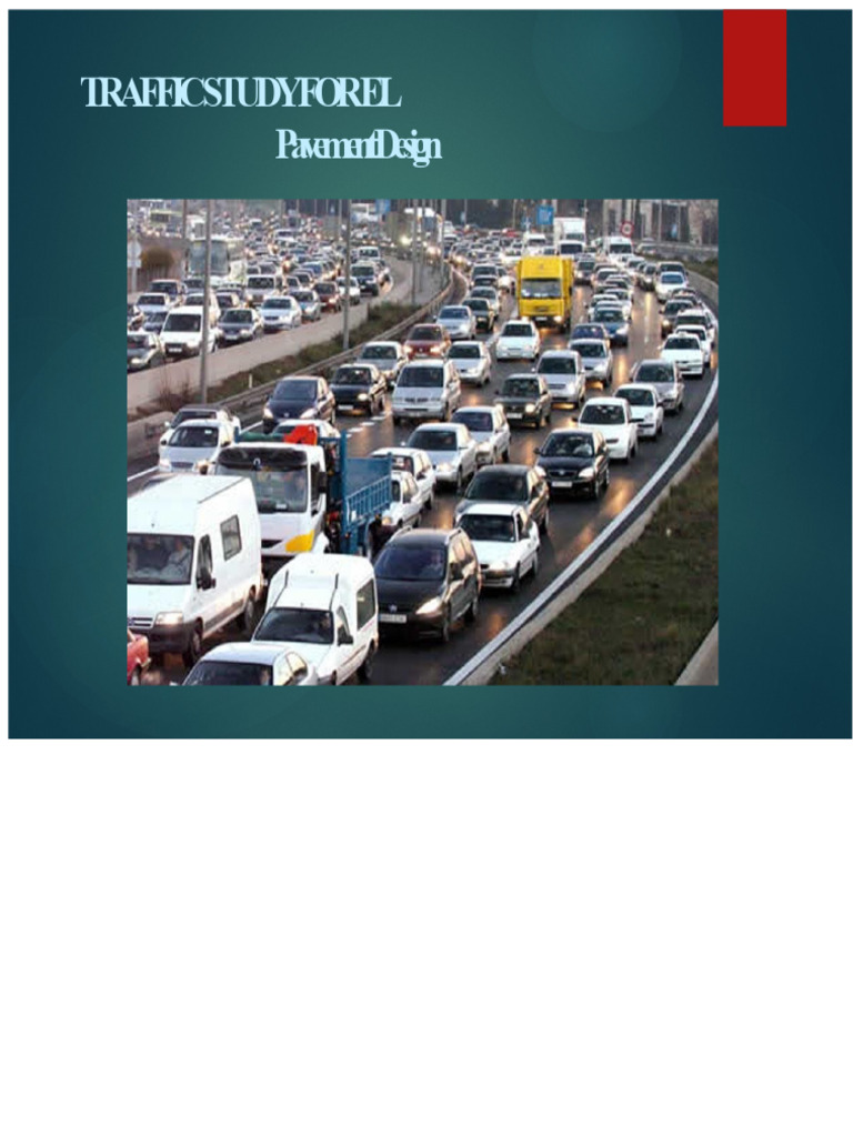 Traffic Study For Pavement Design | PDF | Road | Traffic
