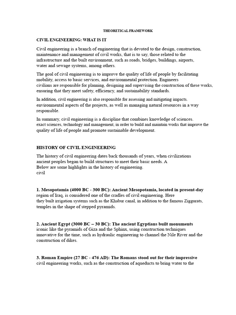 Overview of Civil Engineering Essentials | PDF | Civil Engineering ...