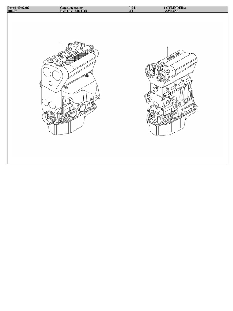 Motor_AP_Cat_Parts_Group100 | PDF | Vehicle Technology | Motor Vehicle