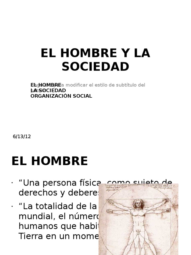 El Hombre en la Sociedad Actual | PDF | Sociedad | Política (general)