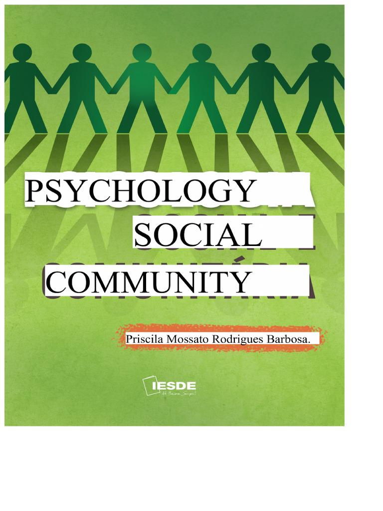 Social and Community Psychology Insights | PDF | Psychology | Social ...