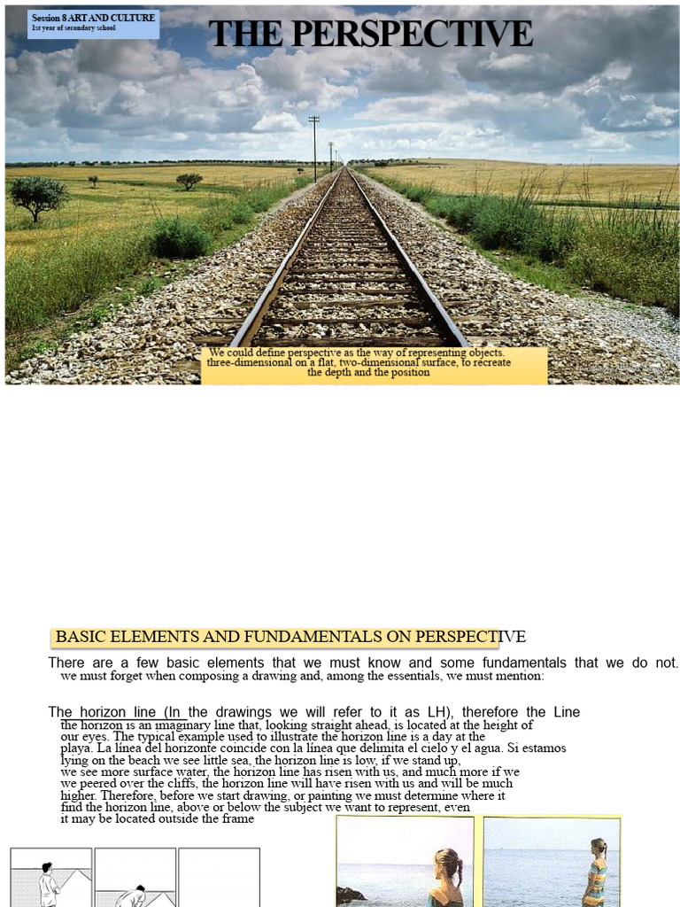 Understanding Perspective in Art | PDF | Perspective (Graphical) | Horizon