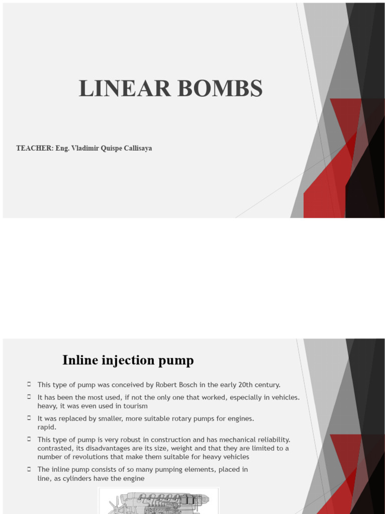 LINE PUMP CLASSES | PDF | Fuel Injection | Pump