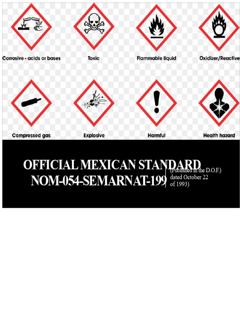 Mexican Standard for Waste Incompatibility | PDF | Chemical Reactions ...