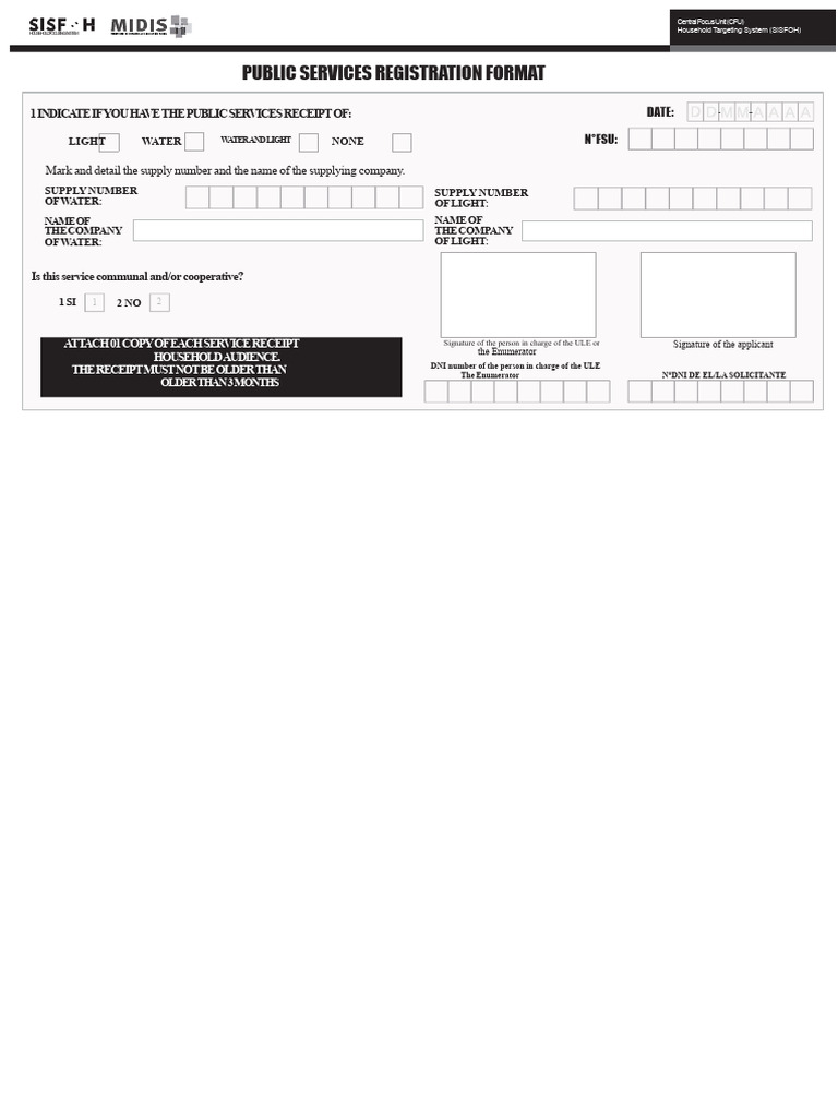 Public Services Format 2015 | PDF | Authentication | Access Control