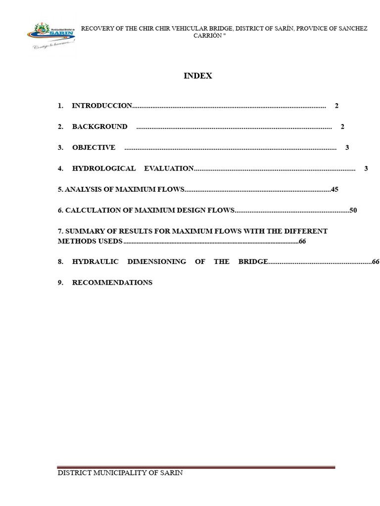 Hydrological Study (Excel) Chir Chir PDF | PDF | Soil | Drainage Basin