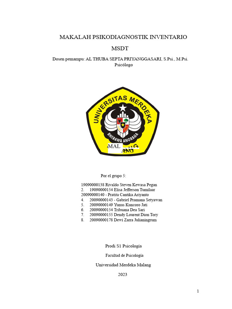 Grupo 5 Prueba MSDT FIJA | PDF | Liderazgo | Toma de decisiones