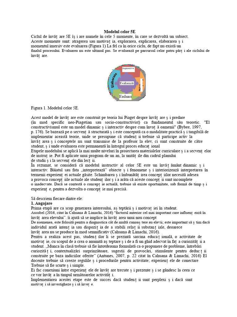Modelul Celor 5E | PDF