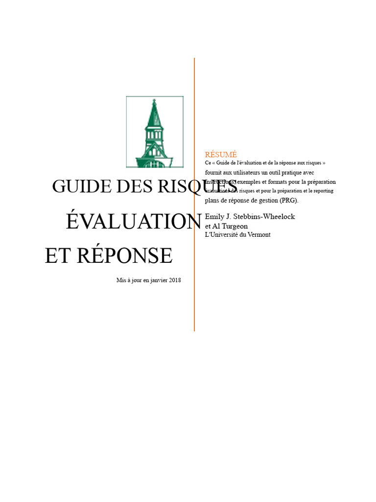Guide pratique de gestion des risques | PDF | Risque | Gestion des risques