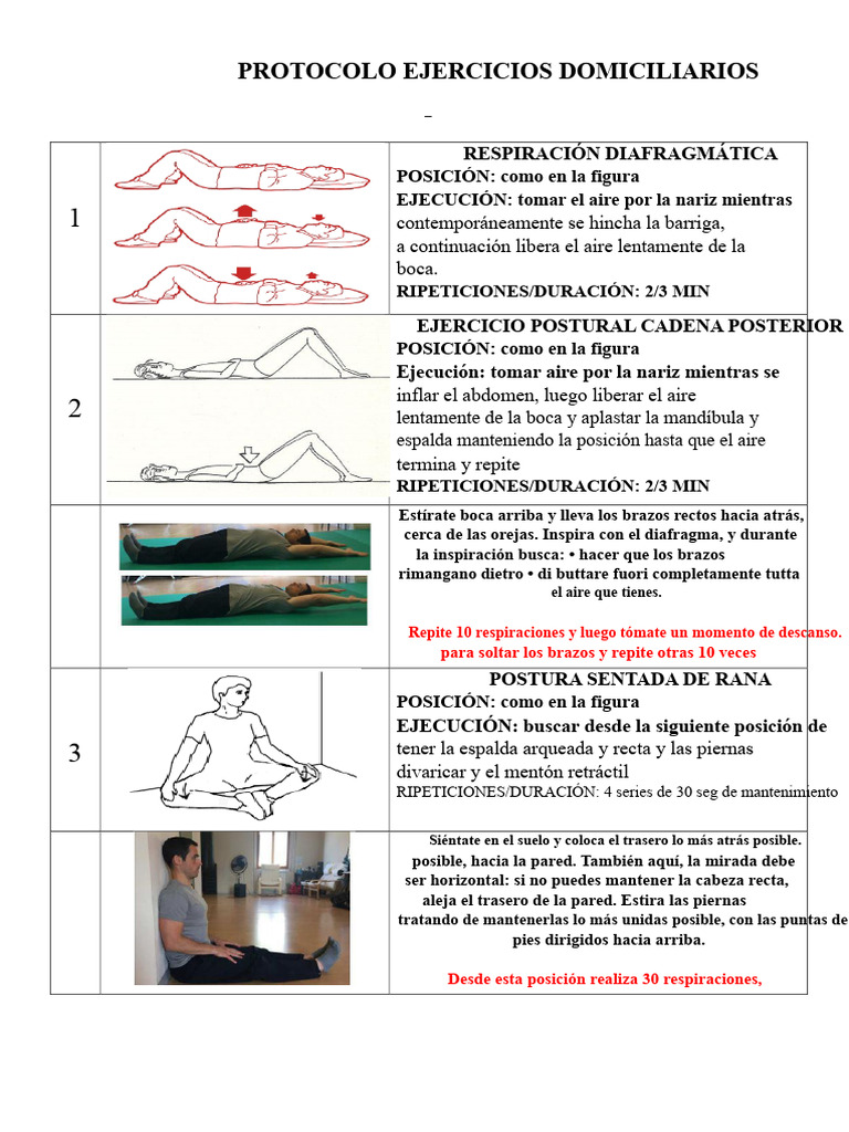 Ejercicios para La Ciática 2 | PDF