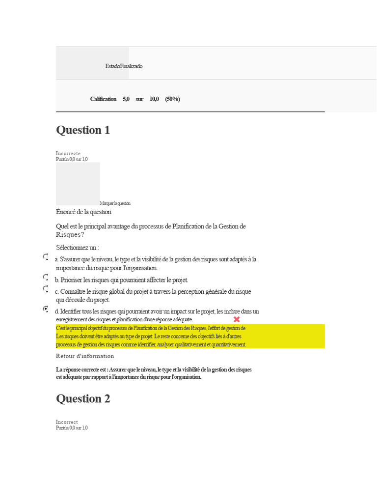 Avantages et erreurs en gestion des risques | PDF | Gestion des risques ...