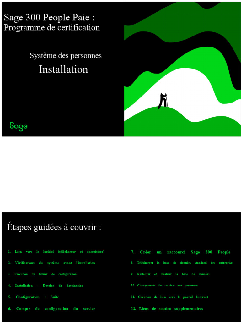 Guide d'installation Sage 300 People | PDF | Bases de données | Fichier ...