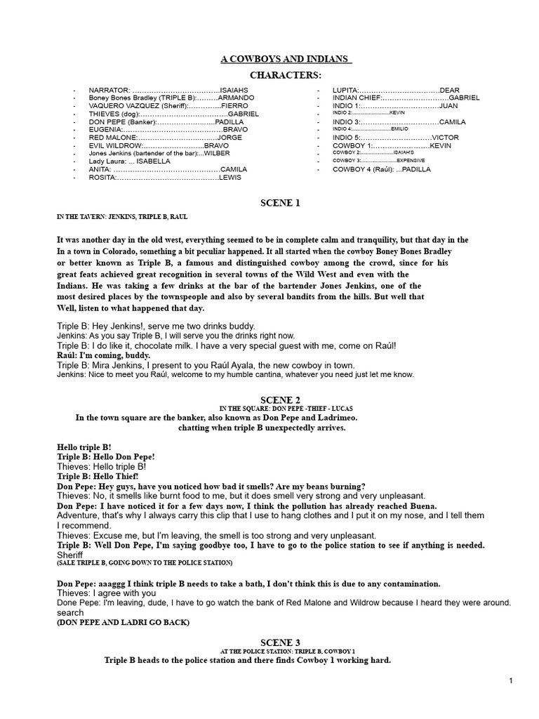 Theatrical Script 