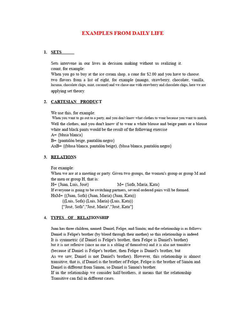 Examples From Everyday Life | PDF | Demand | Supply And Demand