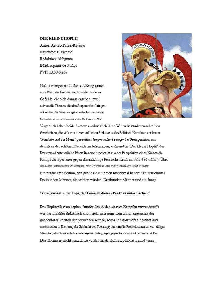 Der Kleine Hoplit | PDF