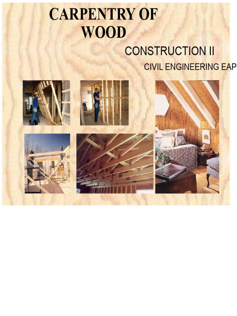 Wood Construction Techniques and Safety | PDF | Framing (Construction ...