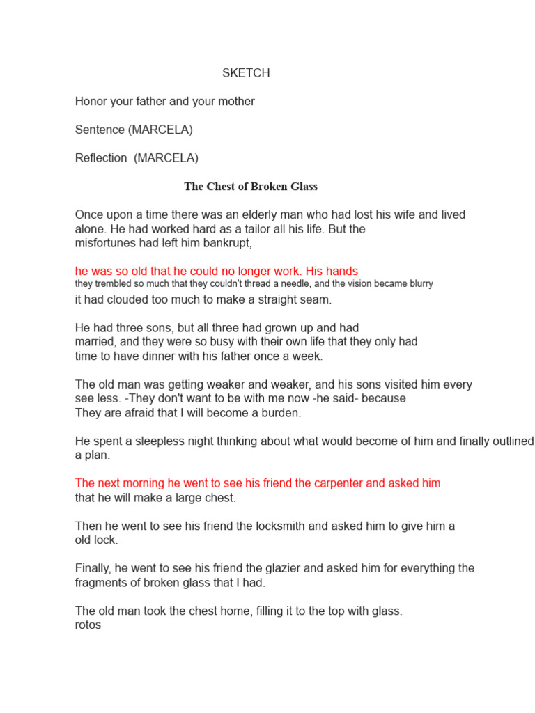 Outline Honor Your Father and Your Mother | PDF | Old Testament Books |  Torah Books