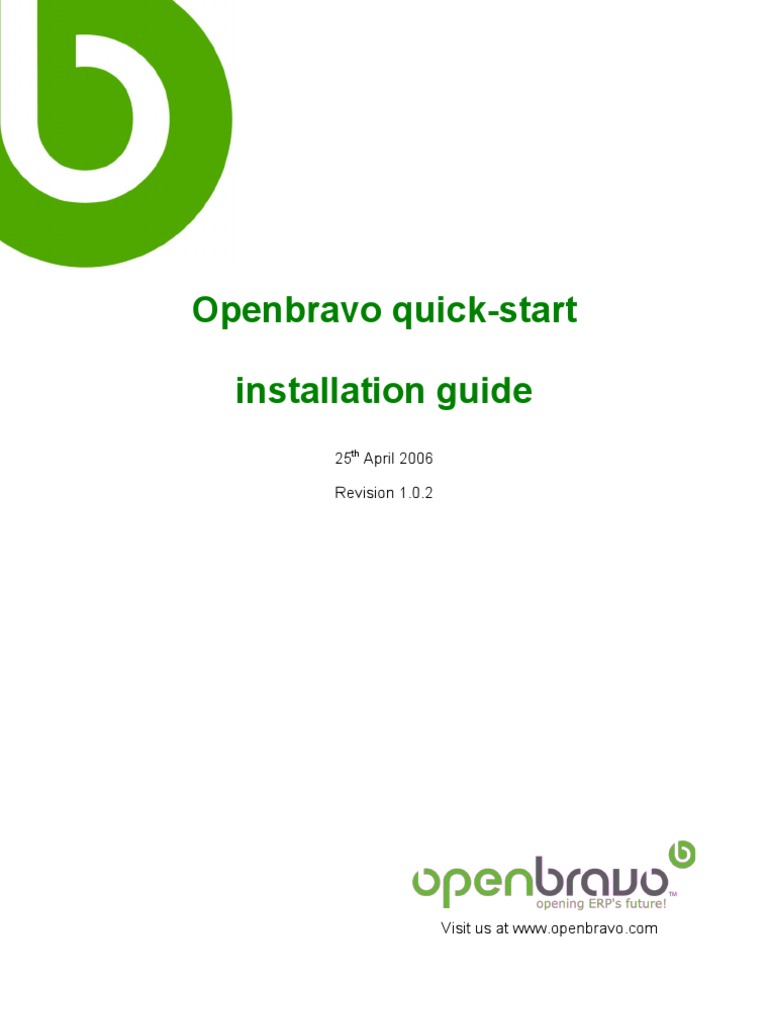 Openbravo Quick-Start Installation Guide | PDF