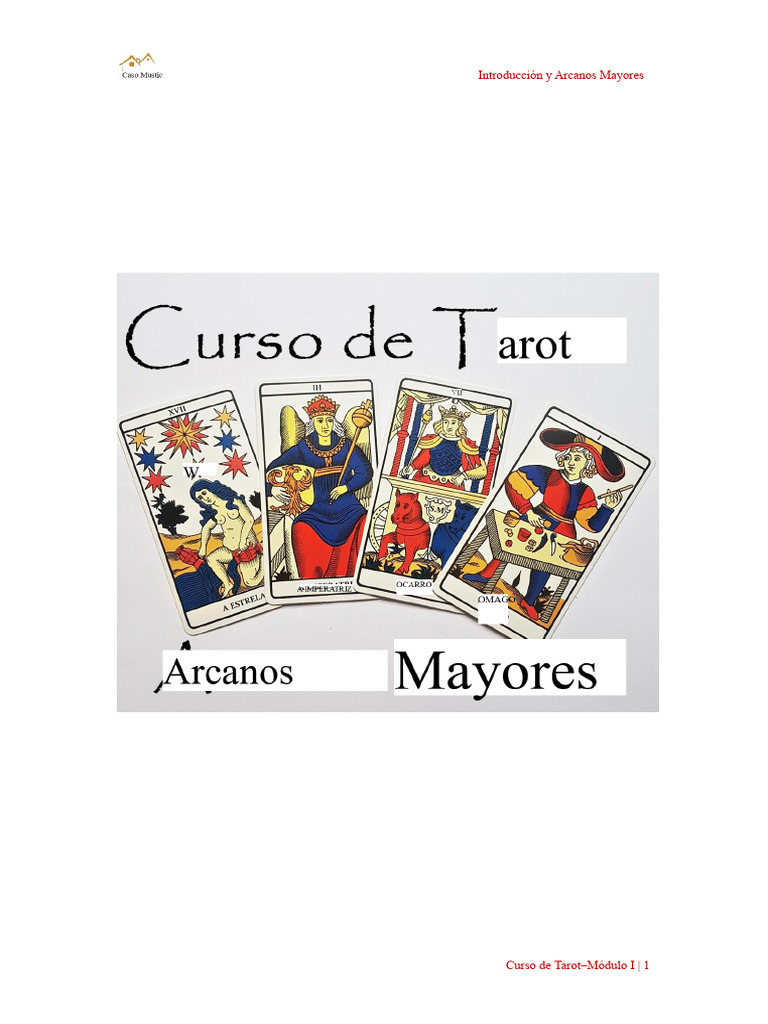 Introducción a los Arcanos Mayores del Tarot | PDF | Tarot | Jugando a ...