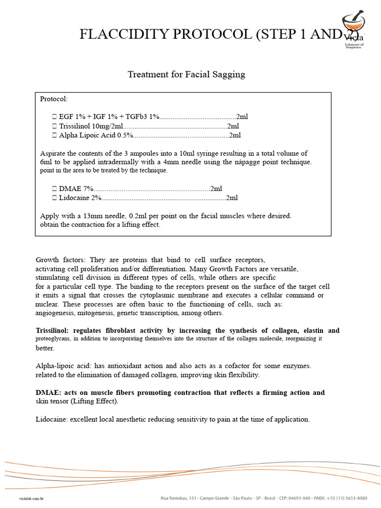 Protocol Sagging (Step 1 and 2) PDF | PDF | Cell (Biology) | Growth Factor