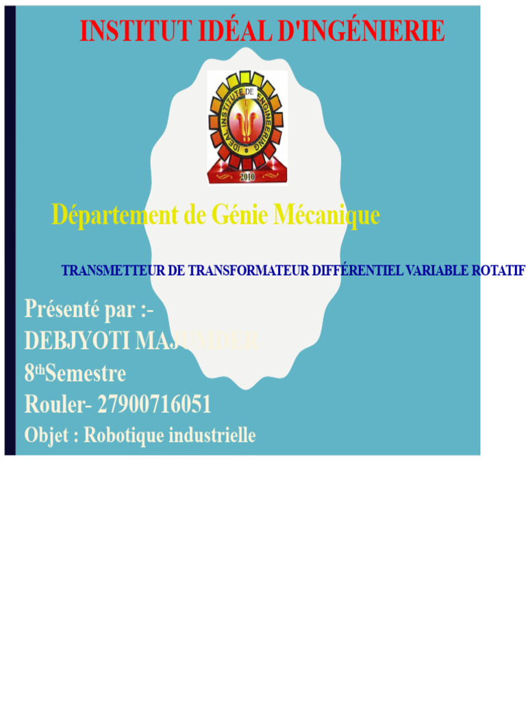 Transducteur RVDT : Fonctionnement et Avantages | PDF | Inducteur ...