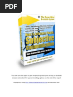 Download Highly advanced mind power technique Subjective Communication by legster SN970191 doc pdf