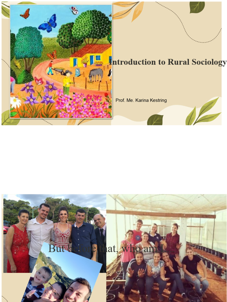 1- Introduction to Rural Sociology | PDF | Sociology | Rural Area