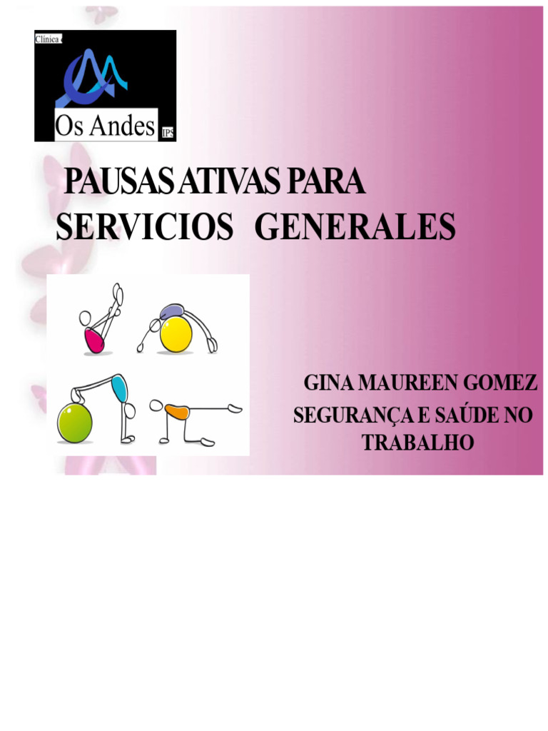 Pausas Ativas no Trabalho: Benefícios e Objetivos | PDF