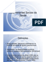 Determinantes Sociais Da Saude