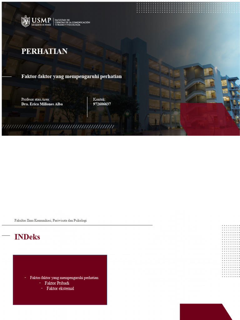 Faktor yang Mempengaruhi Perhatian Manusia | PDF