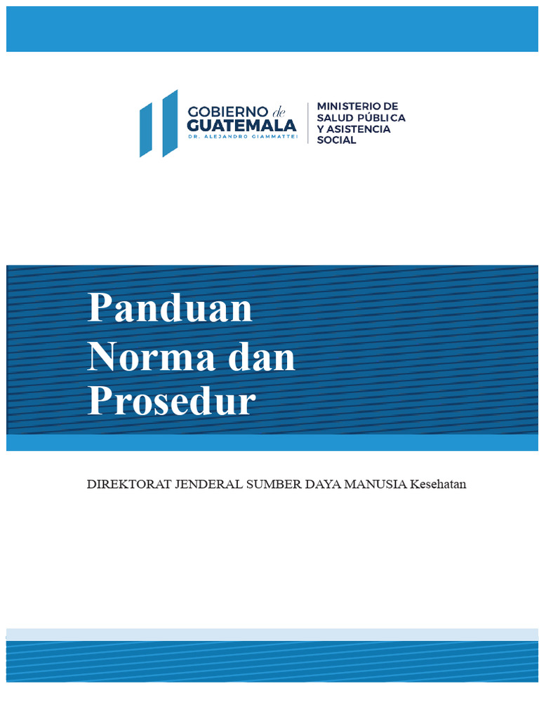 Panduan Prosedur Sumber Daya Manusia Kesehatan | PDF