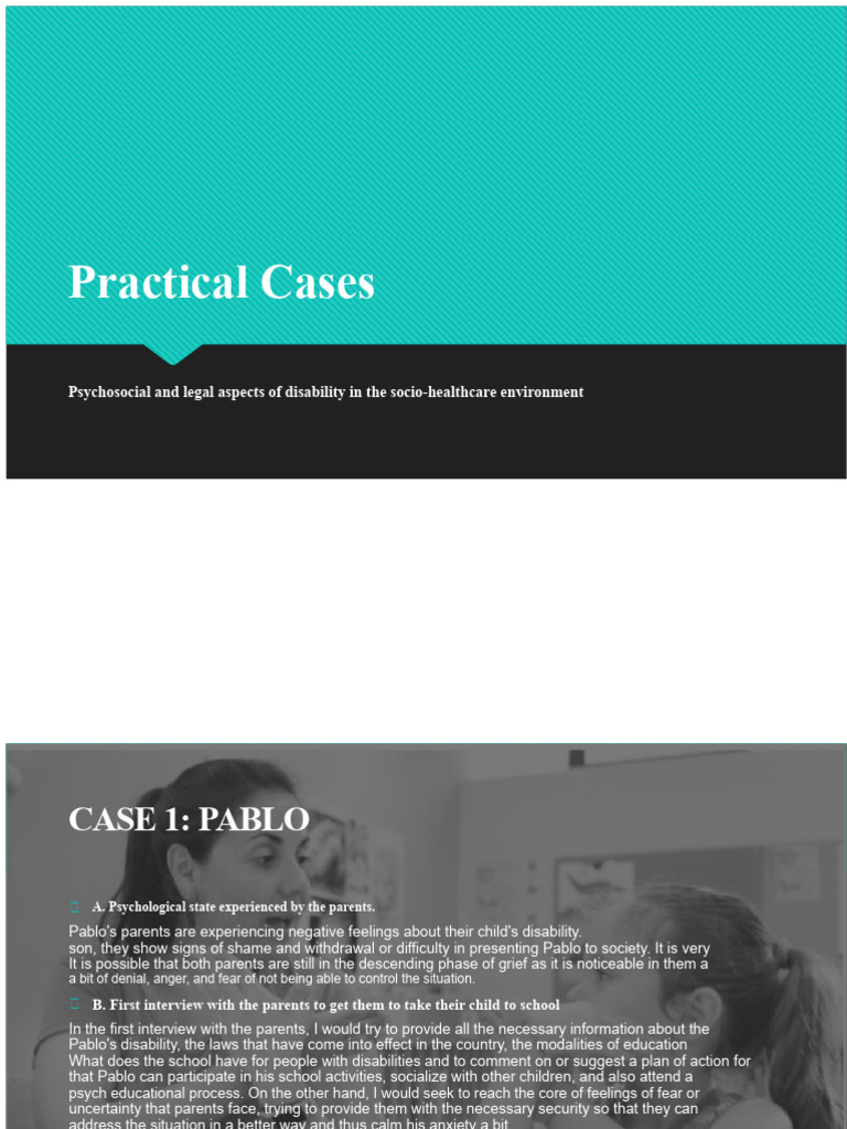 Practical Cases Disability | PDF | Disability | Physical Therapy