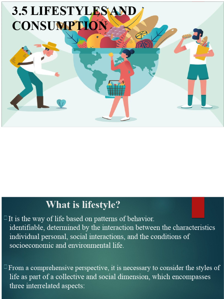 3.5 Lifestyles and consumption | PDF | Well Being | Behavior