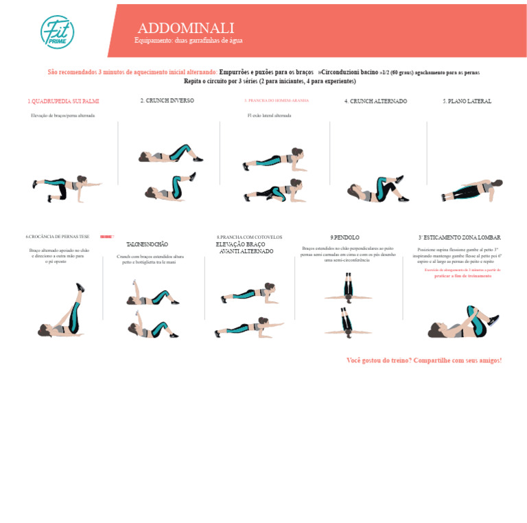 plano de abdominais | PDF