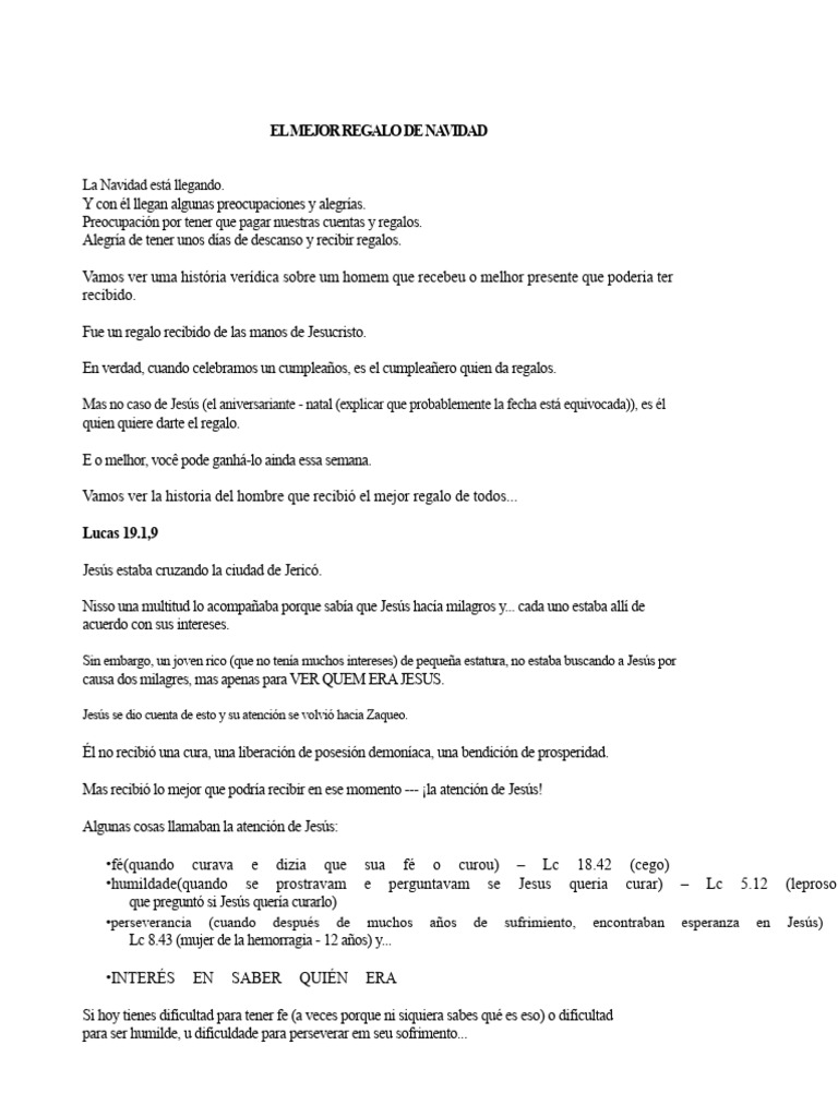 Predicación para la Navidad | PDF | Jesús | Navidad