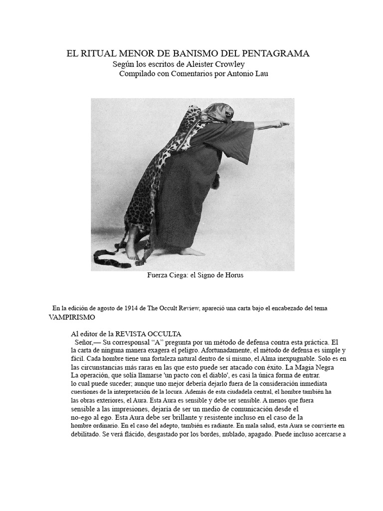 Ritual Menor de Banismo del Pentagrama | PDF | Jehová | Thelema