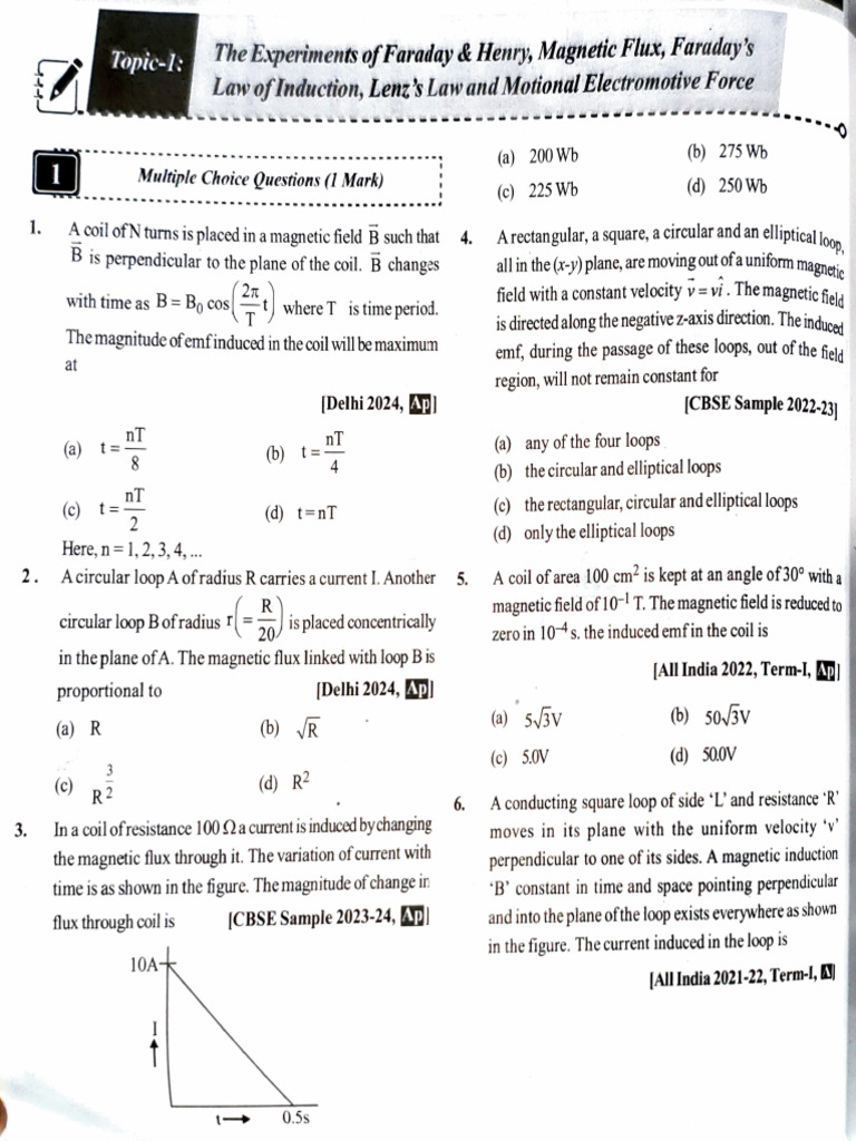 Faraday's Law and Electromagnetic Induction | PDF | Electromagnetic ...