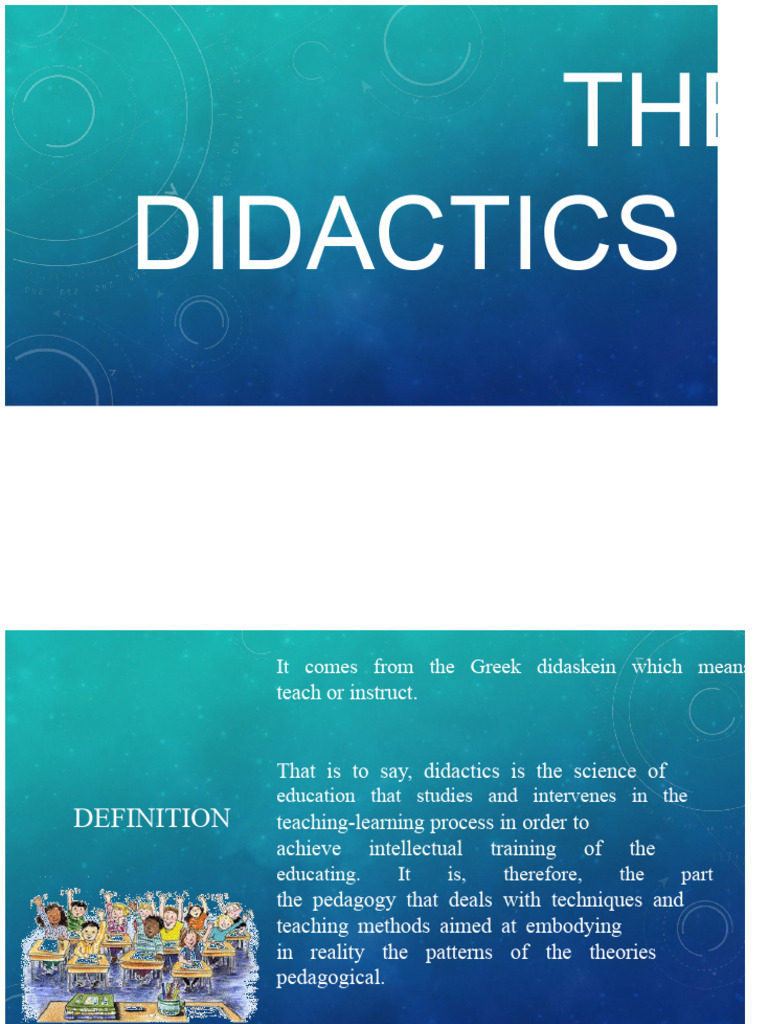 Understanding Didactics in Education | PDF | Pedagogy | Education Theory