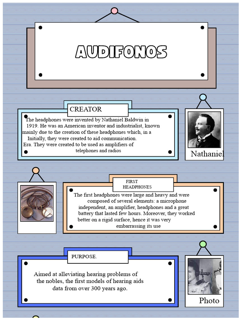 Infographic on the evolution of headphones | PDF