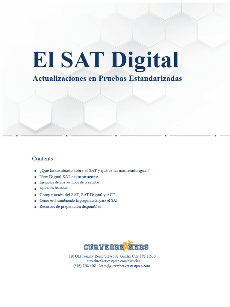 Cambios Clave en el SAT Digital 2023 | PDF | Se sentó | Pruebas