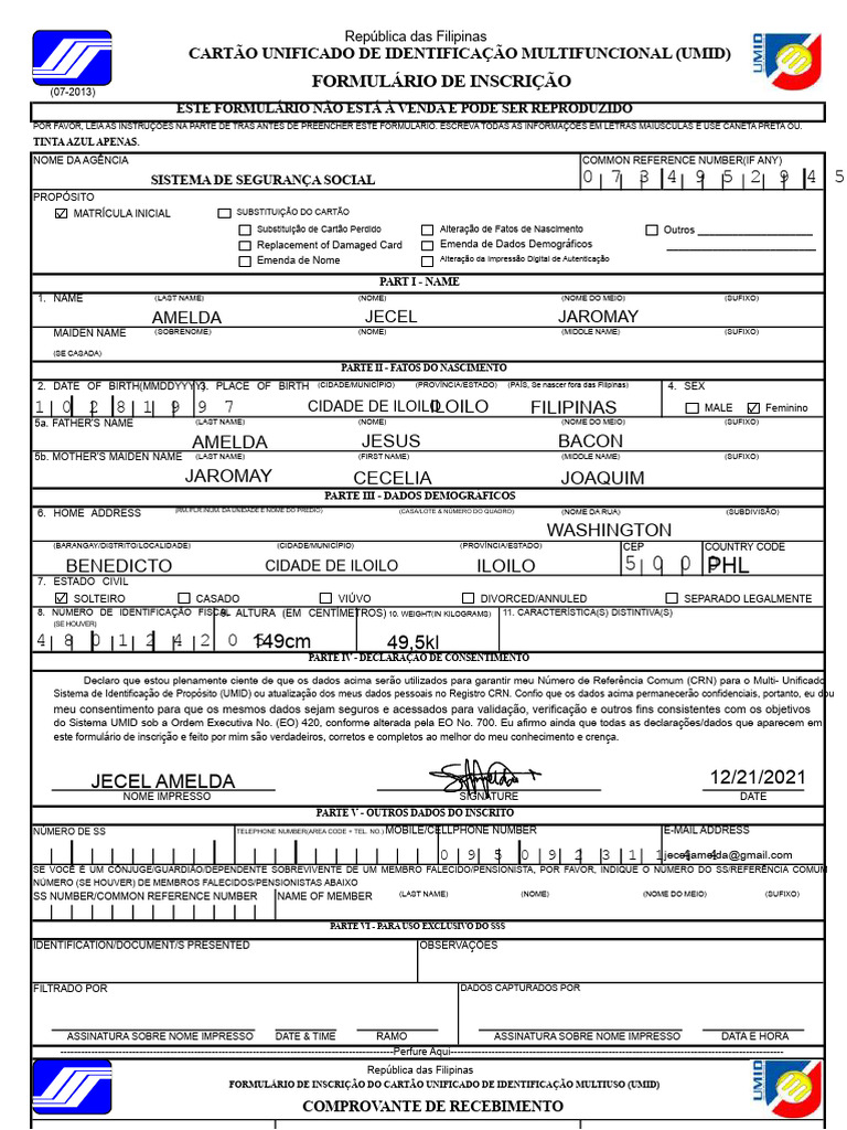 SSSForms_UMID_Application | PDF