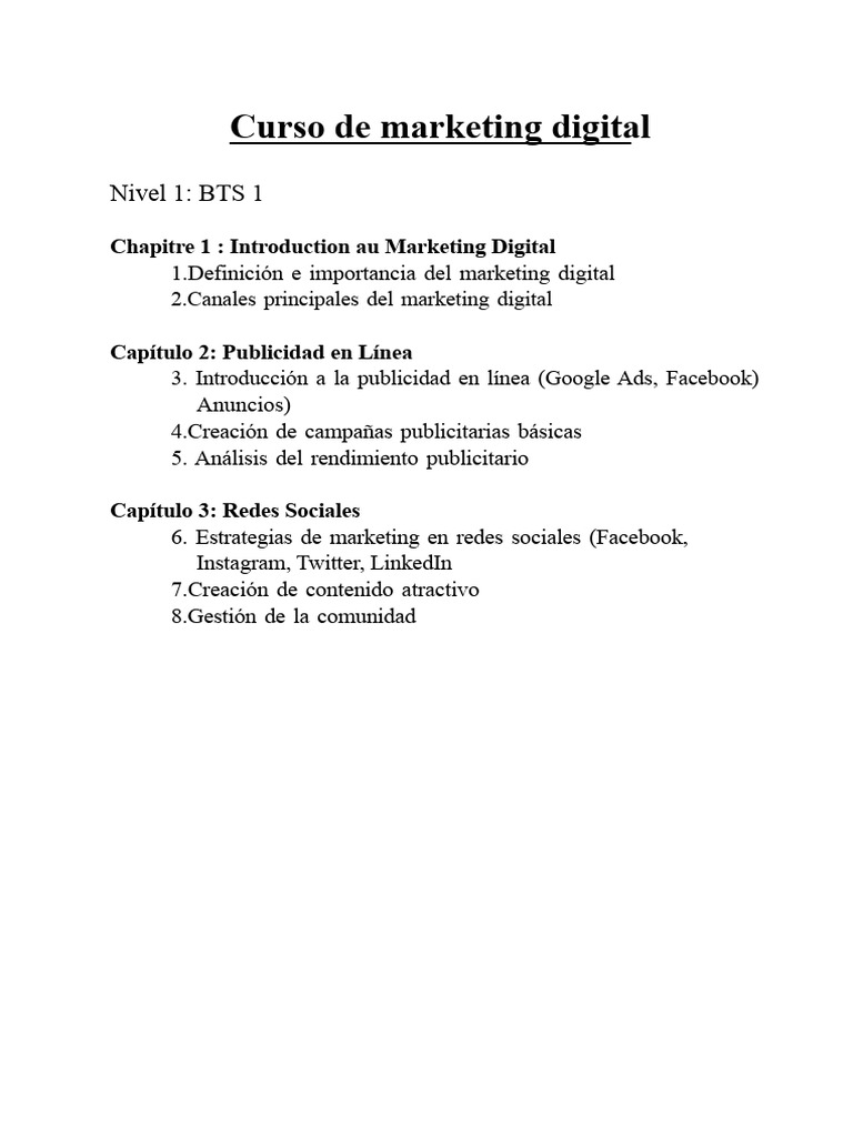 Curso Básico de Marketing Digital | PDF | Publicidad digital ...