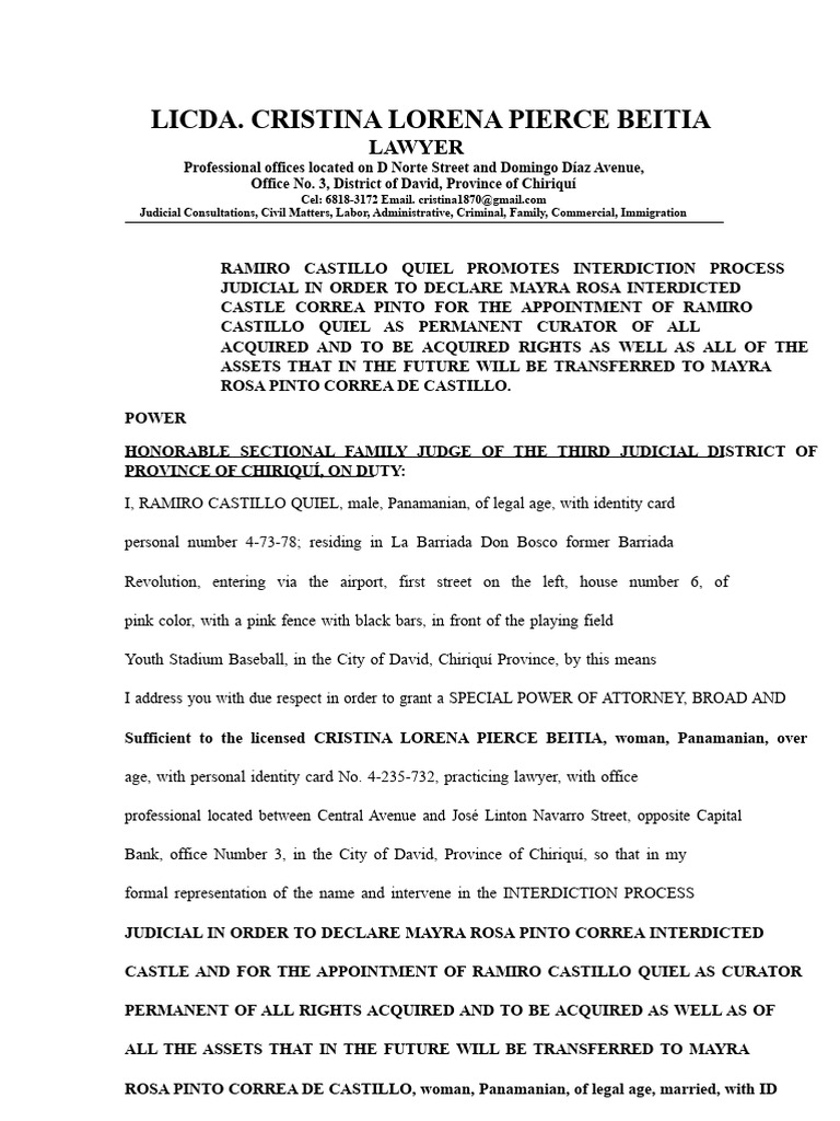 INTERDICTION PROCESS - MAYRA PINTO (1) Final Review | PDF | Justice ...