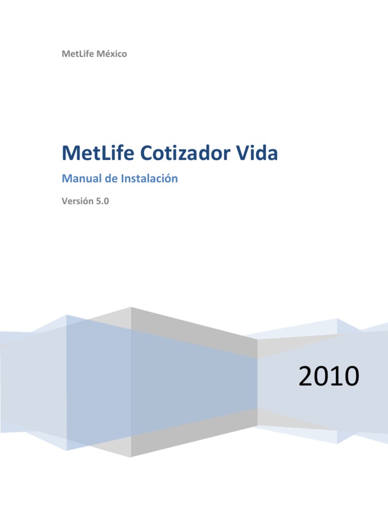 Instalación Cotizador MetLife V5.0 | PDF | Microsoft Windows | Microsoft