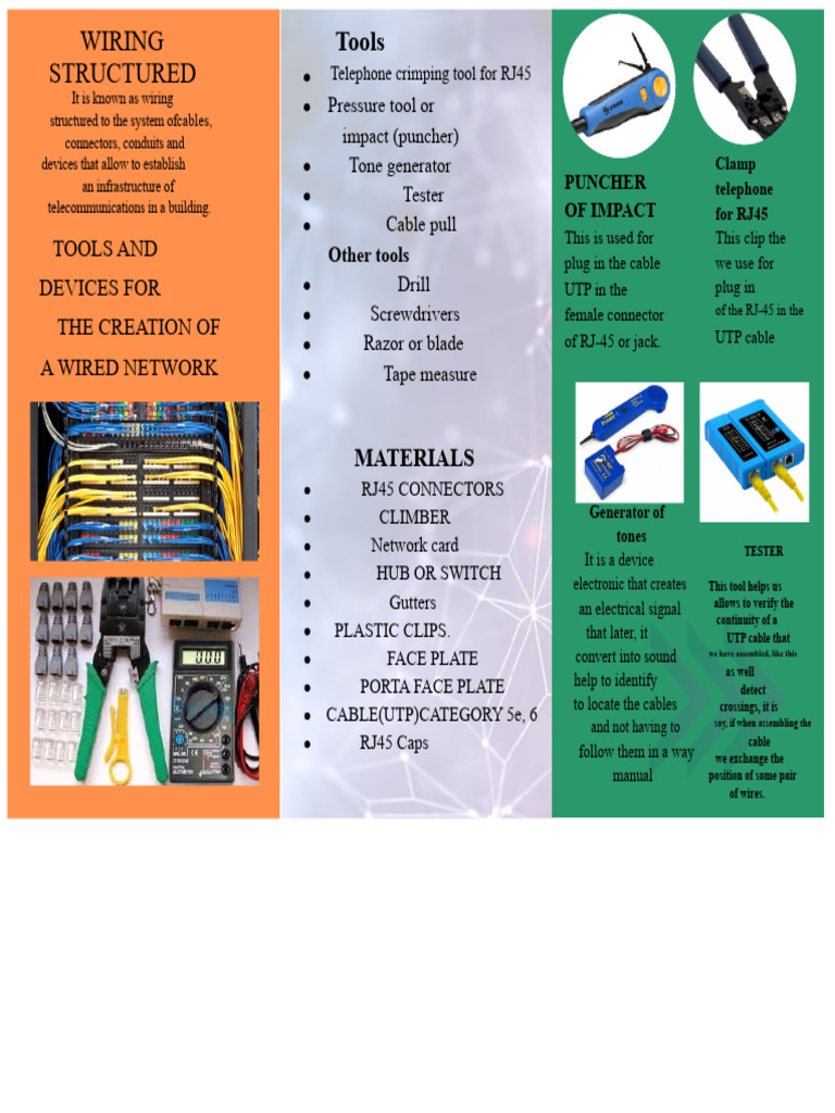 Essential Tools for Structured Wiring | PDF | Electrical Connector ...
