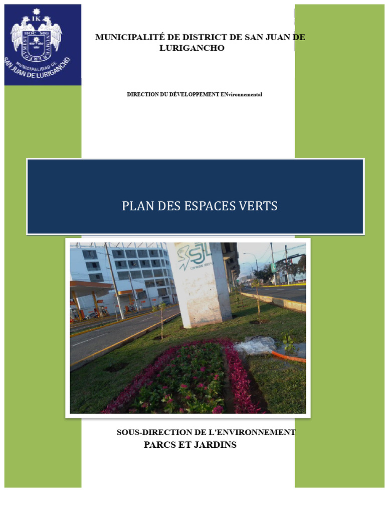 Plan de Maintenance des Espaces Verts 2023 | PDF | Gazon | Irrigation